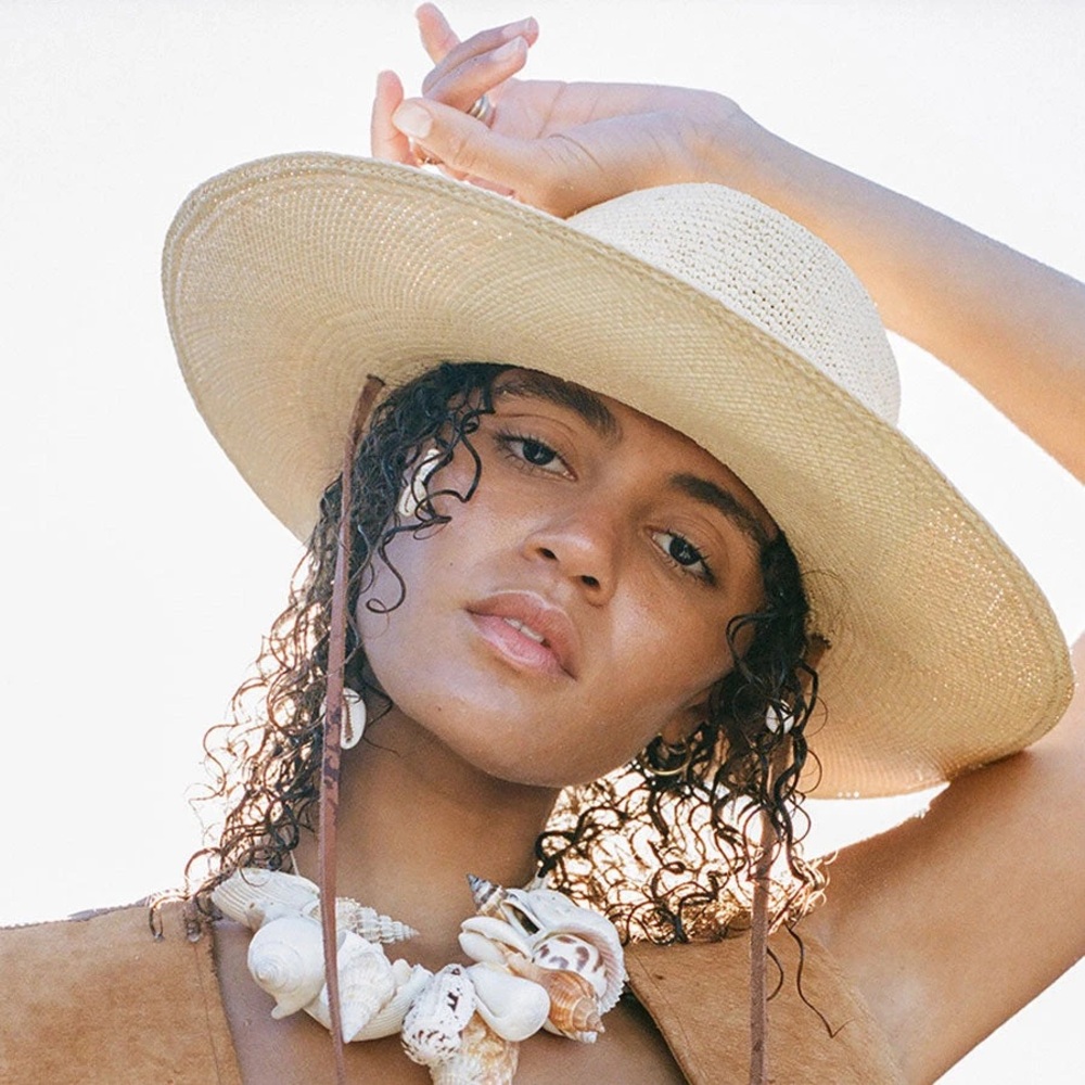Made by Minga Ranchera Straw leather Hat size M